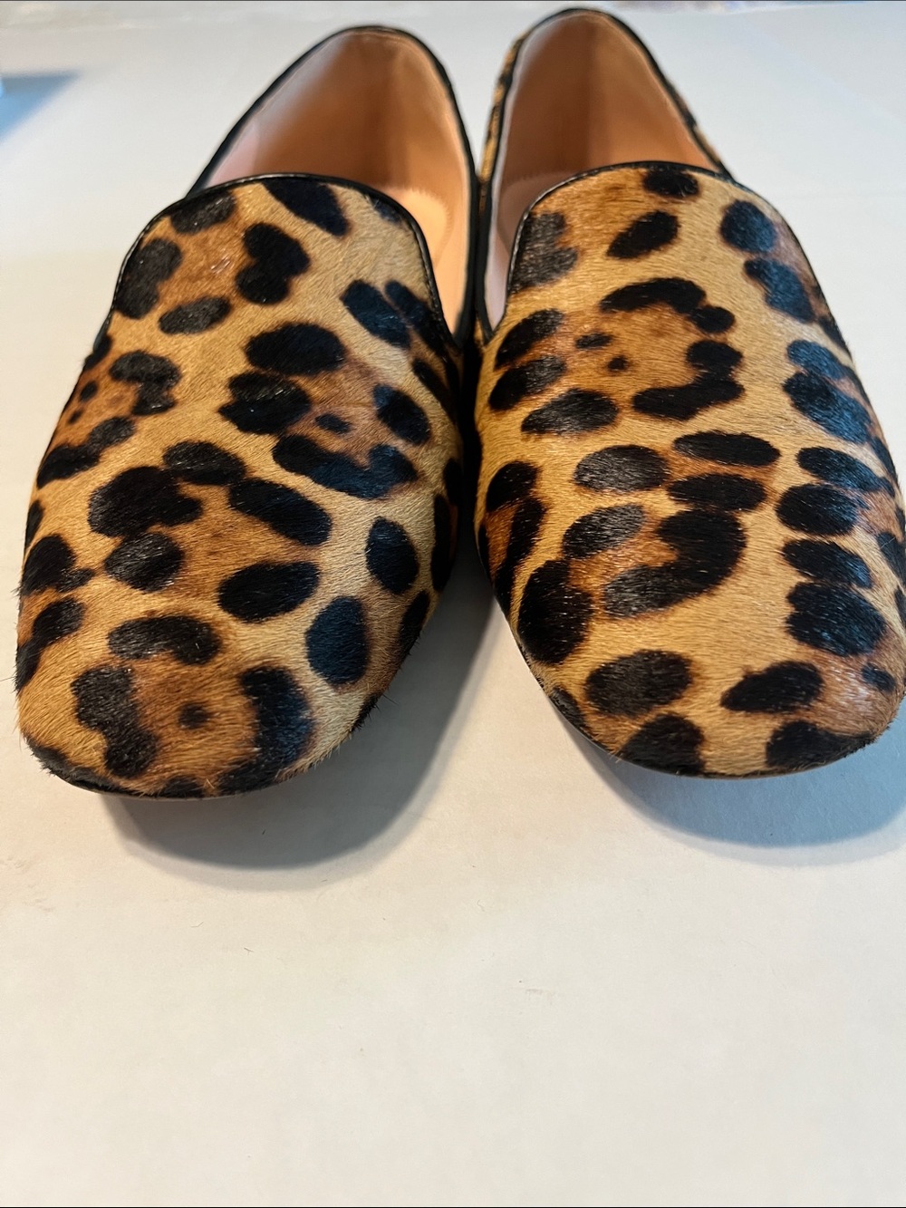 J. Crew Brown & Black Leopard Print Slip-On Loafers in Brown 7-1/2 - Picture 5 of 8